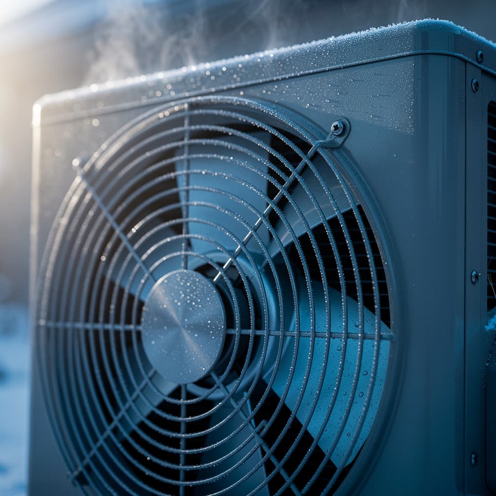 Détail ventilateur pompe à chaleur